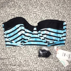 Swim systems bustier bandeau bikini top
